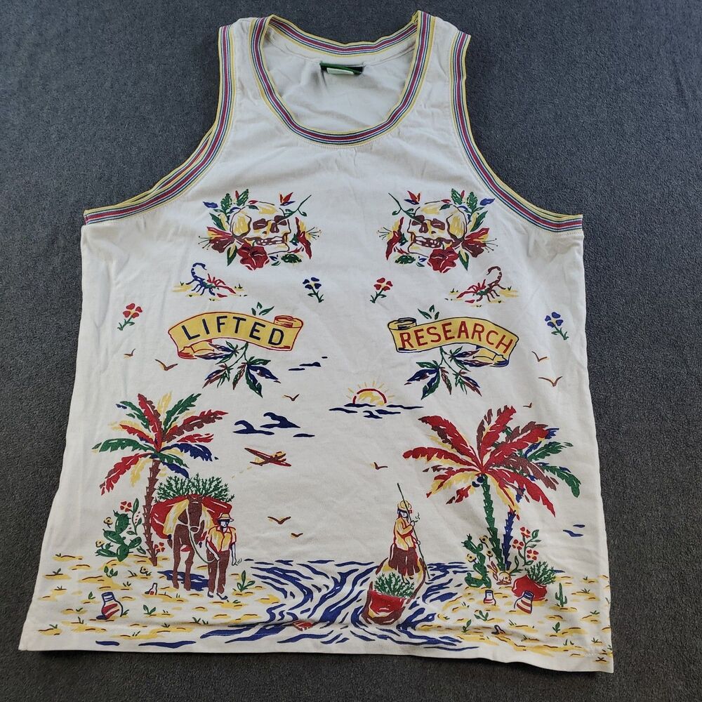 LRG Lifted Research Group Tank Top Shirt Mens Size Medium Sleeveless